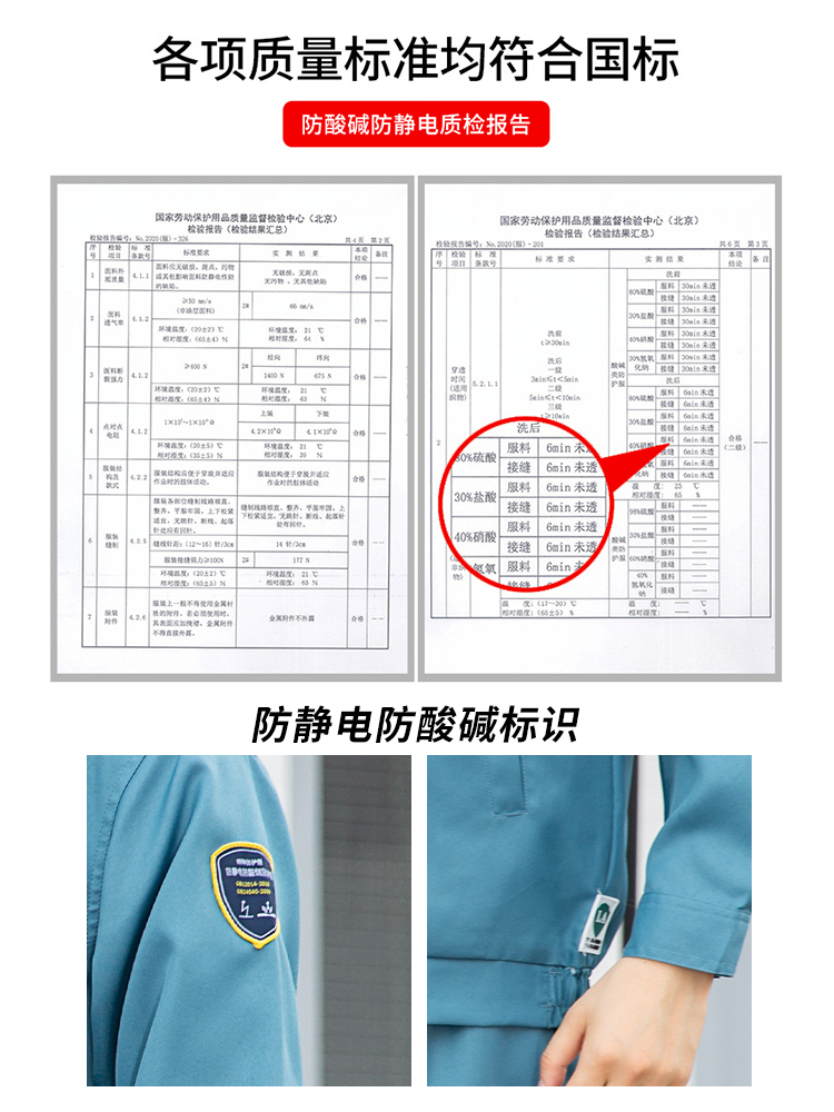 恒漉防酸碱工作服